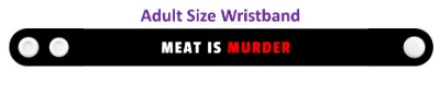 red meat is murder black wristband