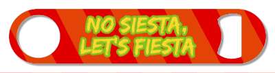 red no siesta lets fiesta stripes stickers, magnet
