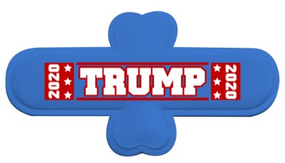 red rectangle trump 2020 blue phone stand