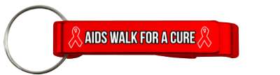 red ribbons aids walk for a cure stickers, magnet