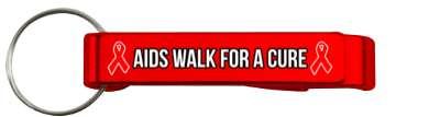 red ribbons aids walk for a cure stickers, magnet