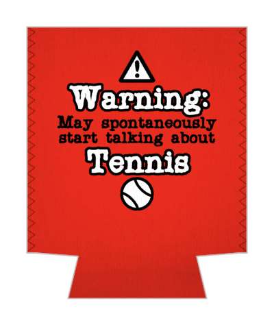 red warning may spontaneously start talking about tennis tennisball stickers, magnet
