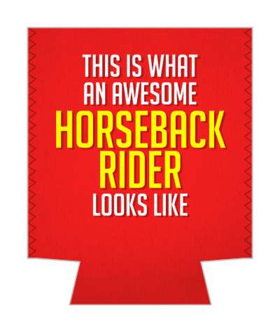 red white yellow this is what an awesome horseback rider looks like stickers, magnet