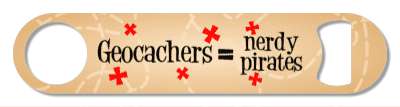 red x dotted lines treasure map geocachers equals nerdy pirates stickers, magnet