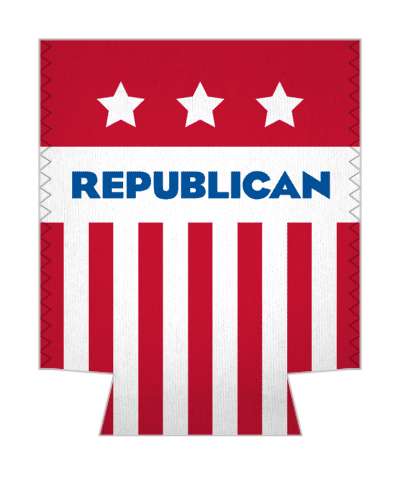 republican stars stripes red gop politics stickers, magnet