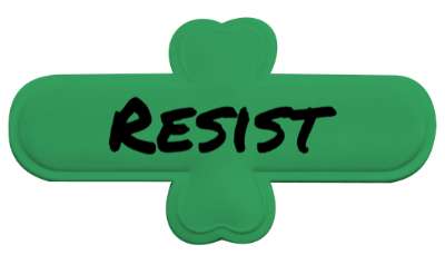 resist statement protest stickers, magnet