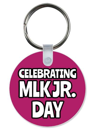 retro celebrating mlk jr day purple stickers, magnet
