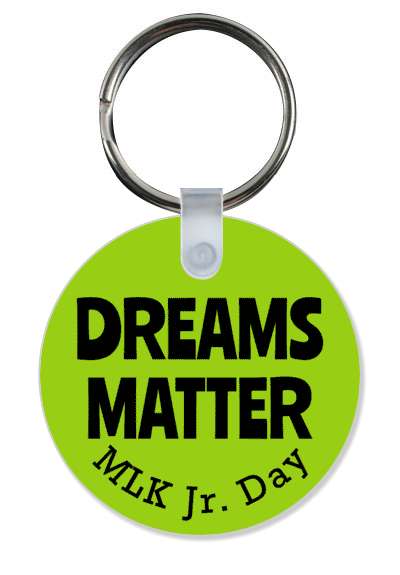 retro dreams matter mlk jr day martin luther king green stickers, magnet