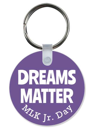 retro dreams matter mlk jr day martin luther king purple stickers, magnet