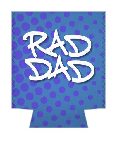 retro rad dad graffiti stickers, magnet