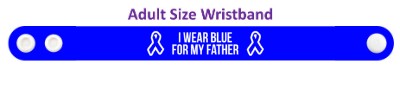 ribbon i wear blue for my father colon cancer awareness wristband