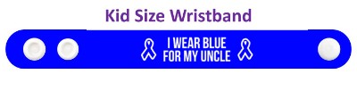 ribbon i wear blue for my uncle colon cancer awareness wristband