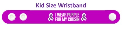 ribbons i wear purple for my cousin domestic violence awareness wristband