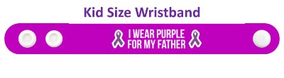 ribbons i wear purple for my father domestic violence awareness wristband