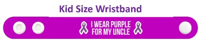 ribbons i wear purple for my uncle alzheimers disease awareness wristband