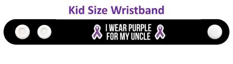 ribbons i wear purple for my uncle alzheimers disease awareness wristband