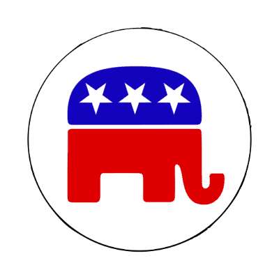 right wing rep republican elephant gop stickers, magnet