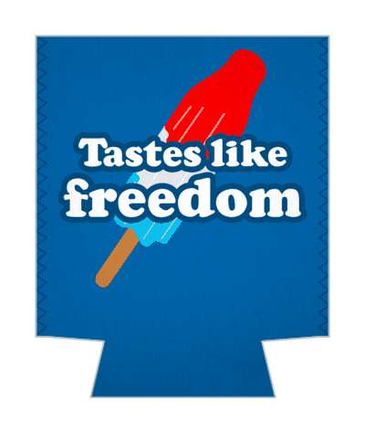 rocket popsicle usa tastes like freedom 4th of july stickers, magnet