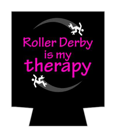 roller derby is my therapy skating sports stickers, magnet