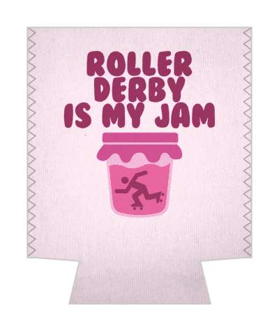 roller derby skating in jar roller derby is my jam wordplay stickers, magnet