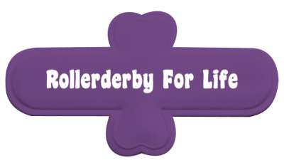 rollerderby for life fanatic stickers, magnet