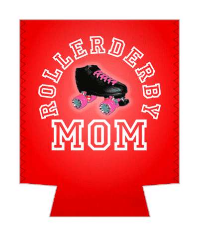 rollerderby mom parent rollerskates stickers, magnet