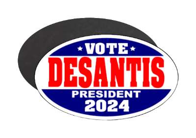 ron desantis vote desantis president 2024 red white blue stickers, magnet