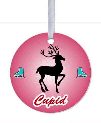 santas reindeer stars cupid stickers, magnet