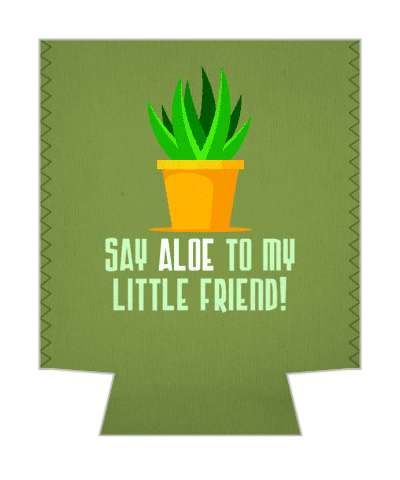 say aloe to my little friend hello pun stickers, magnet