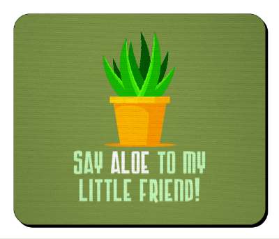 say aloe to my little friend hilarious aloe plant pun stickers, magnet