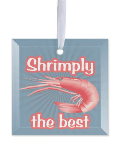 seafood shrimply the best simply funny shrimp pun stickers, magnet