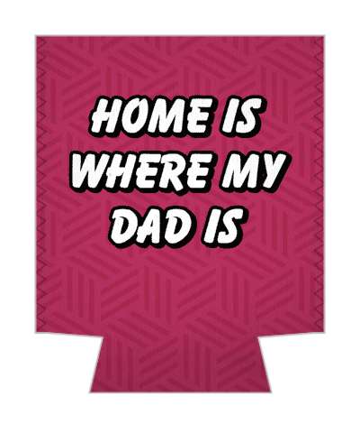 sentimental home is where my dad is fathers day stickers, magnet