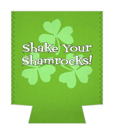 shake your shamrocks light green shamrock stickers, magnet