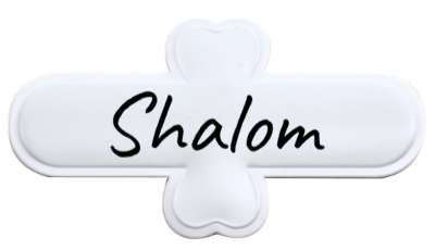 shalom prosperity jewish stickers, magnet