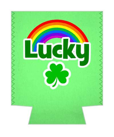 shamrock lucky rainbow stickers, magnet