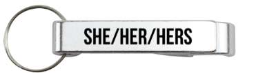 she her hers pronouns label stickers, magnet