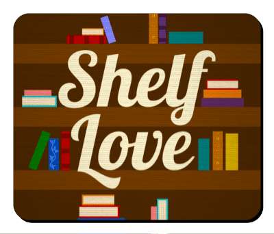 shelf love wordplay book addict bookshelf stickers, magnet