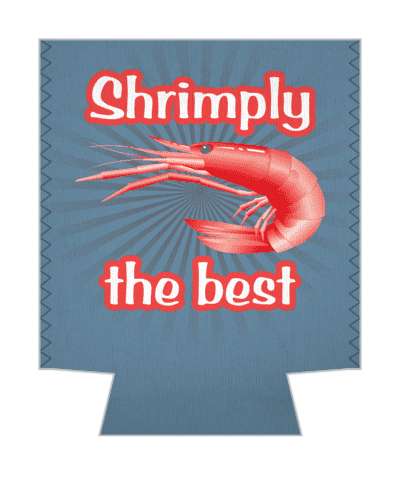 shrimply the best simply funny shrimp pun stickers, magnet