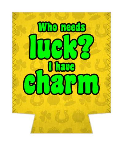 silhouettes who needs luck i have charm stickers, magnet