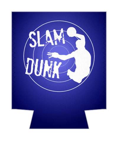 slam dunk basketball silhouette ball stickers, magnet