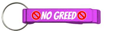 slash no greed circle stickers, magnet