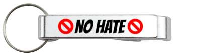 slash no hate circle stickers, magnet