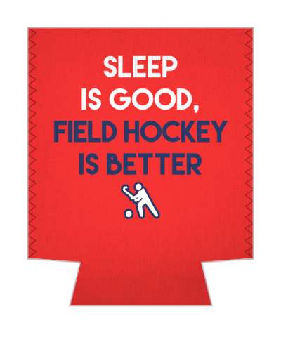 sleep is good field hockey is better red stickers, magnet
