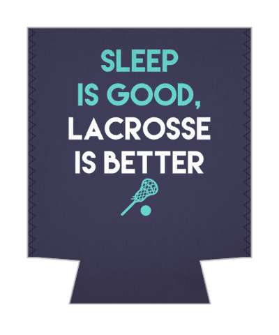 sleep is good lacrosse is better sleepless fan player stickers, magnet