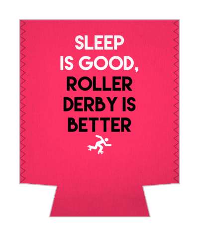 sleep is good roller derby is better sleepless stickers, magnet
