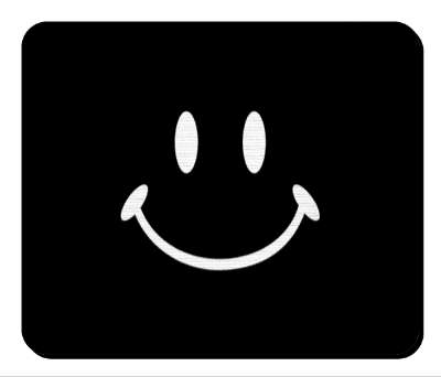 smile classic black fun smile stickers, magnet