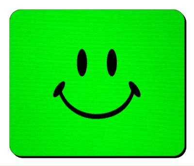 smile classic green fun smile stickers, magnet