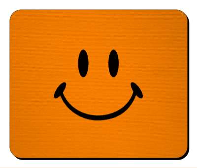 smile classic orange fun smile stickers, magnet