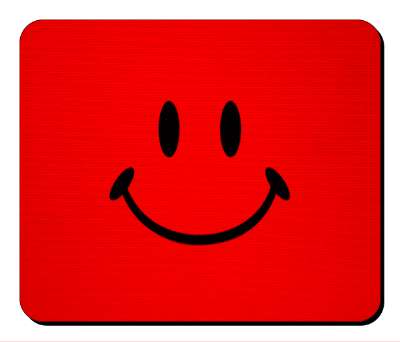 smile classic red fun smile stickers, magnet