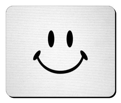 smile classic white fun smile stickers, magnet